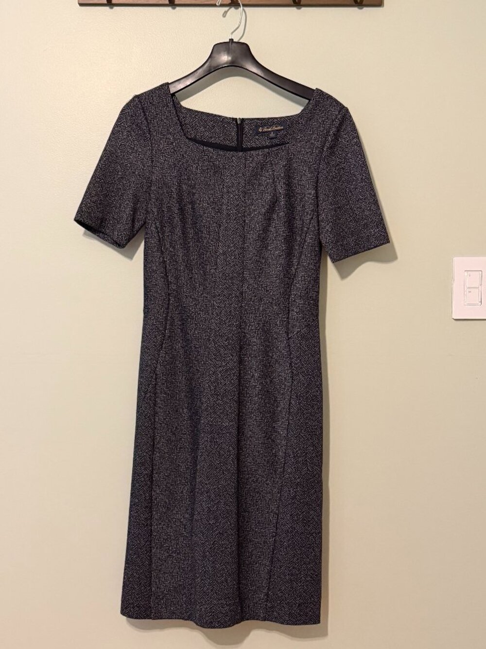 Wool tweed Brooks Brothers sheath dress